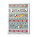 Pikachu, Fuecoco & Friends Pokémon Holiday Green Throw Blanket