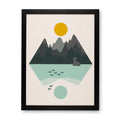 Lapras Mountains Black Framed Wall Art