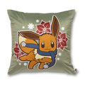 Eevee Pokémon Holiday Green Throw Pillow Case