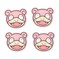 Slowpoke Pokémon Home Accents Coasters (4-Pack)